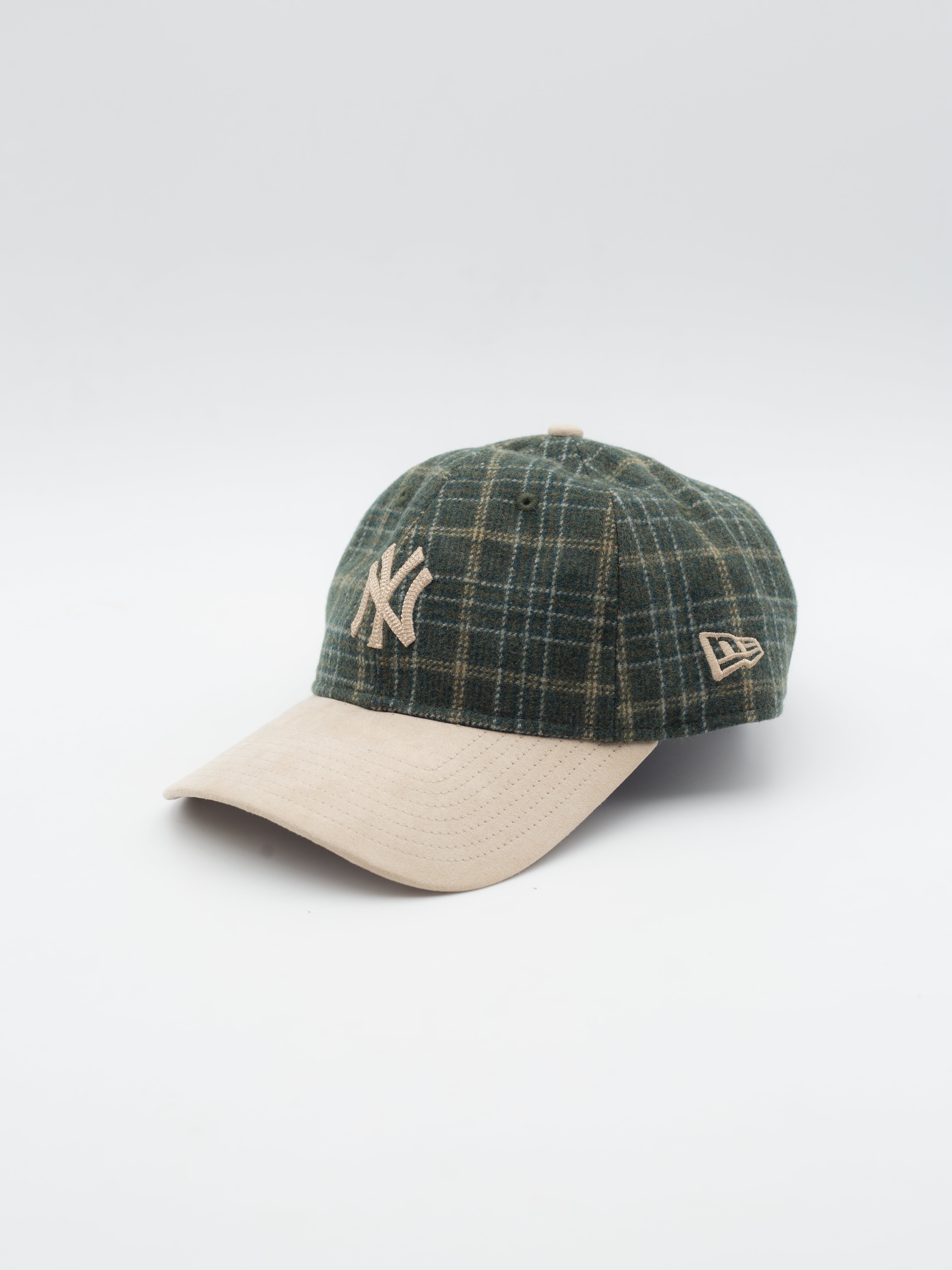 9TWENTY Wool Plaid Mix Check New York Yankees