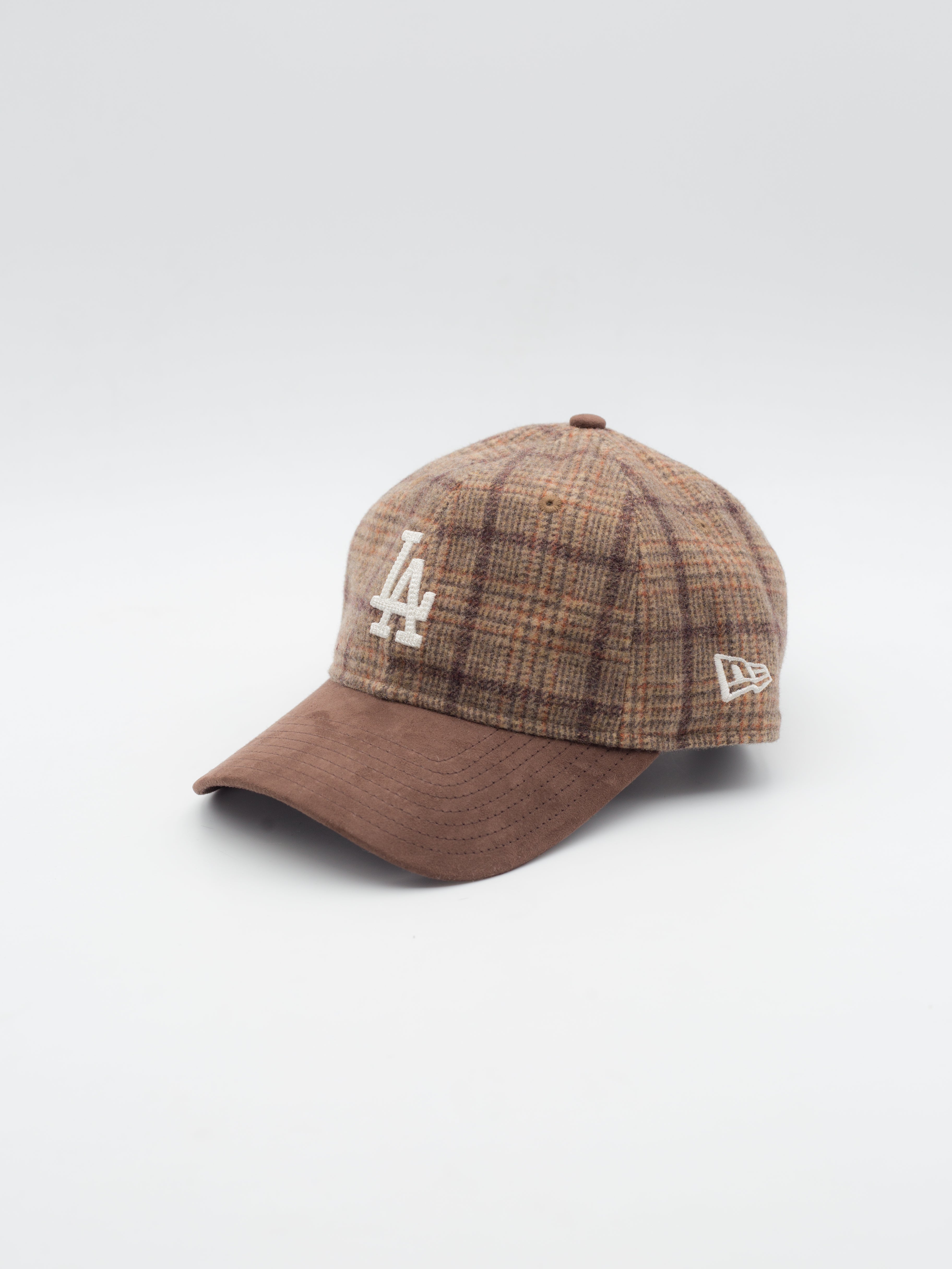9TWENTY Wool Plaid Mix Check Los Angeles Dodgers