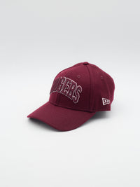 9FORTY Wool Script Los Angeles Dodgers Burgundy