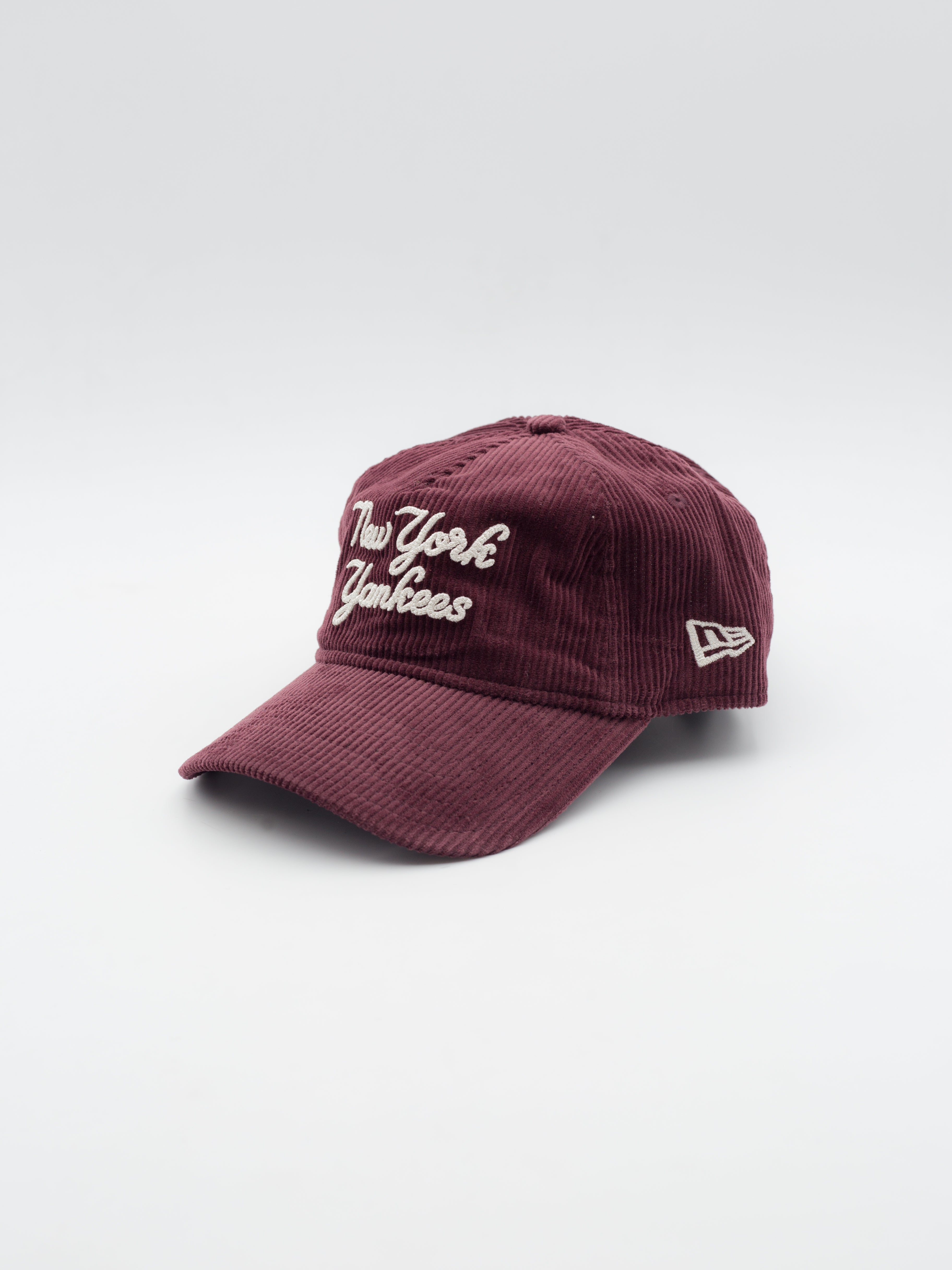 9TWENTY Cord Script New York Yankees Burgundy