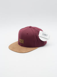 Suede Cap Reell Snapback Maroon