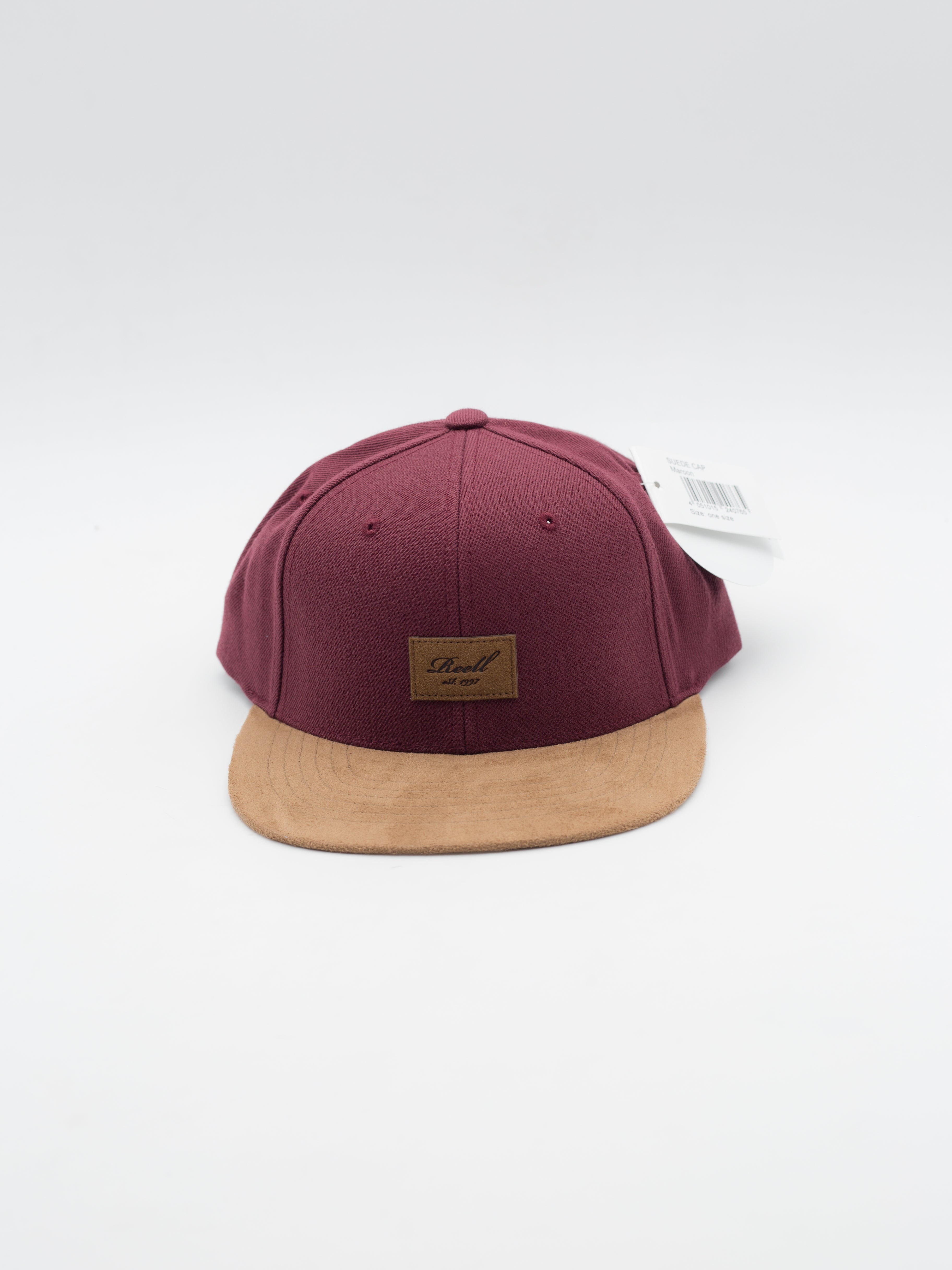Suede Cap Reell Snapback Maroon