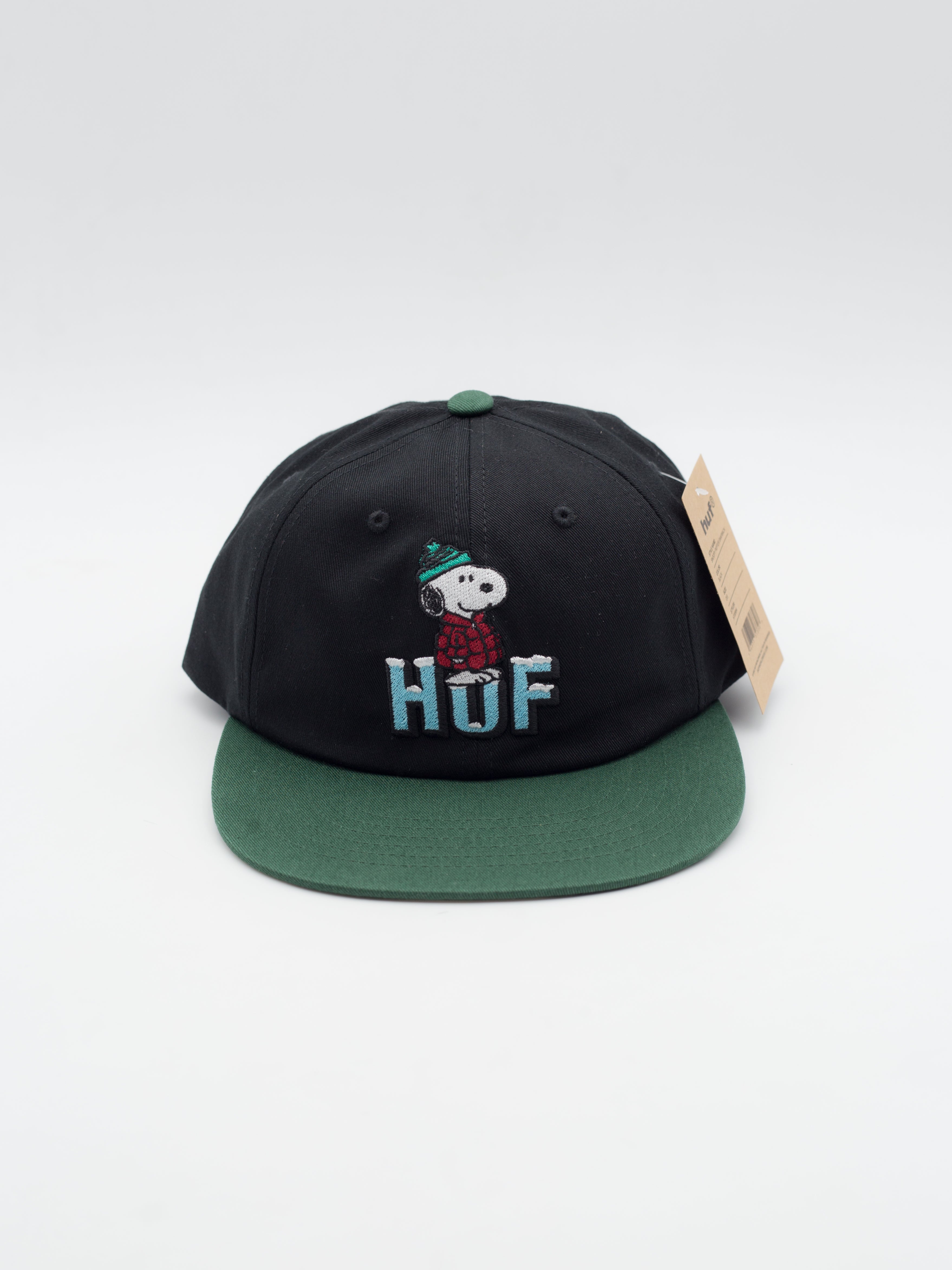 Snoopy Puffer Snapback Black