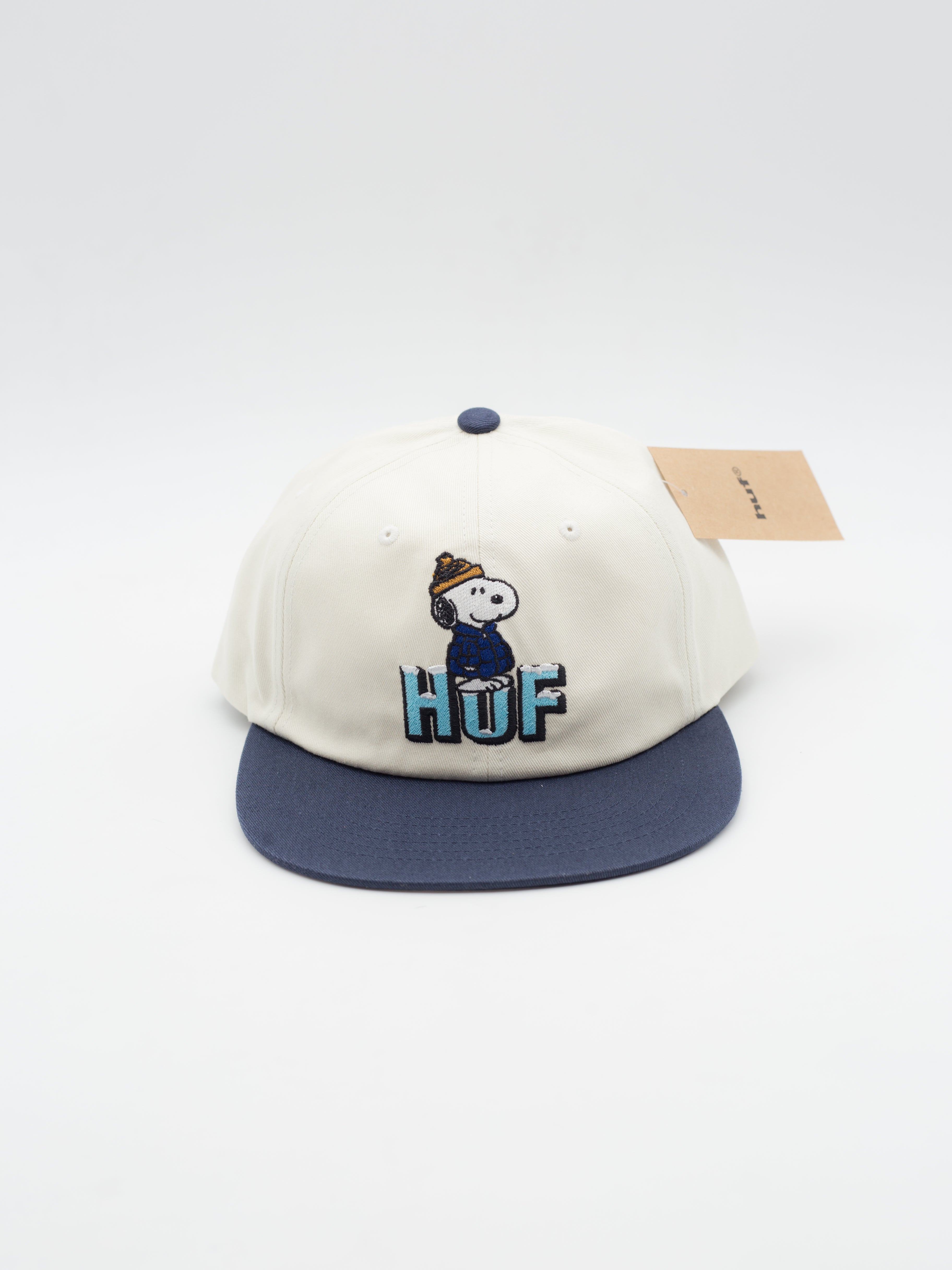 Snoopy Puffer Snapback White