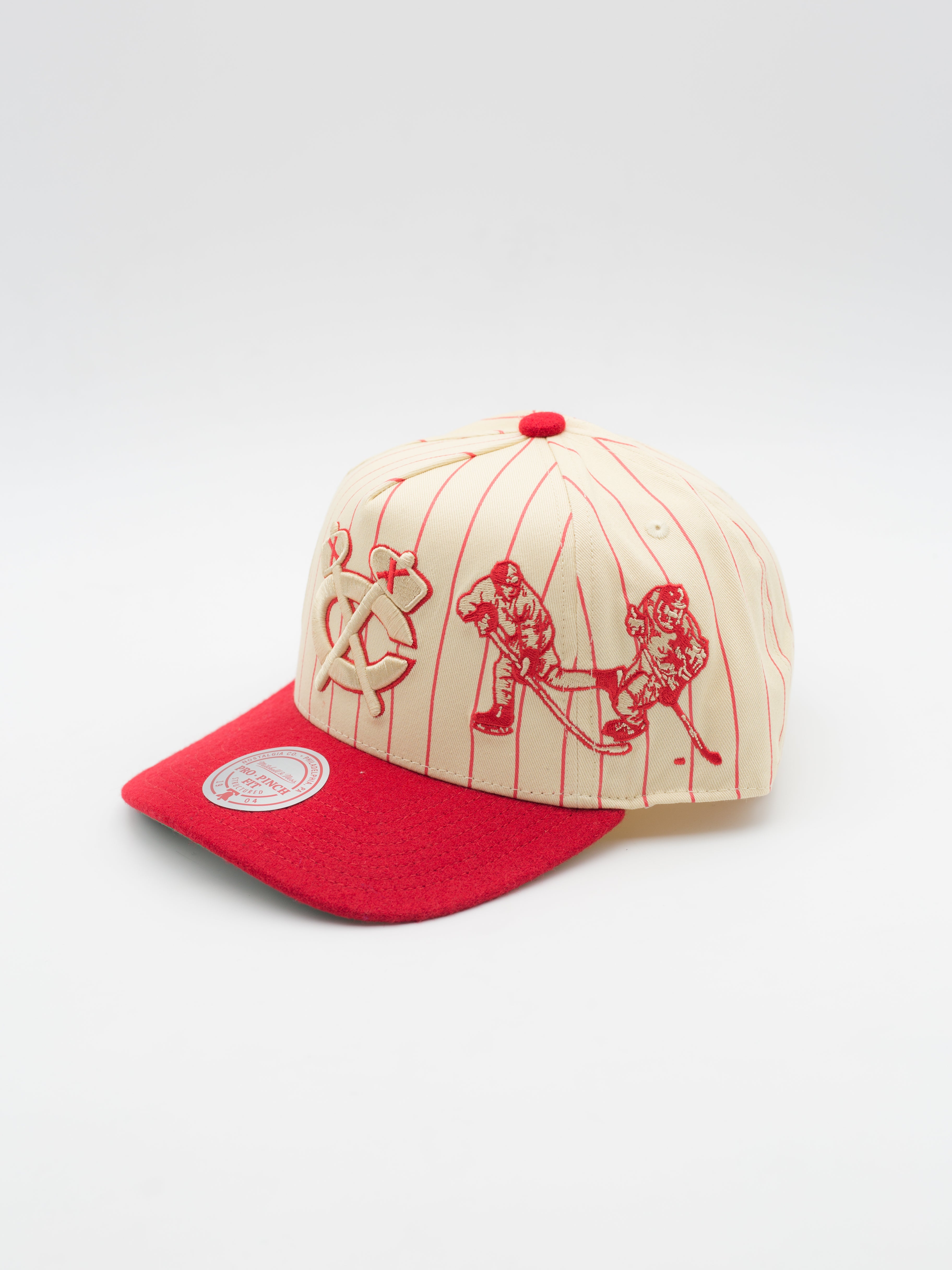 Pro Pinch Retro Roots Stripe Chicago Blackhawks Snapback