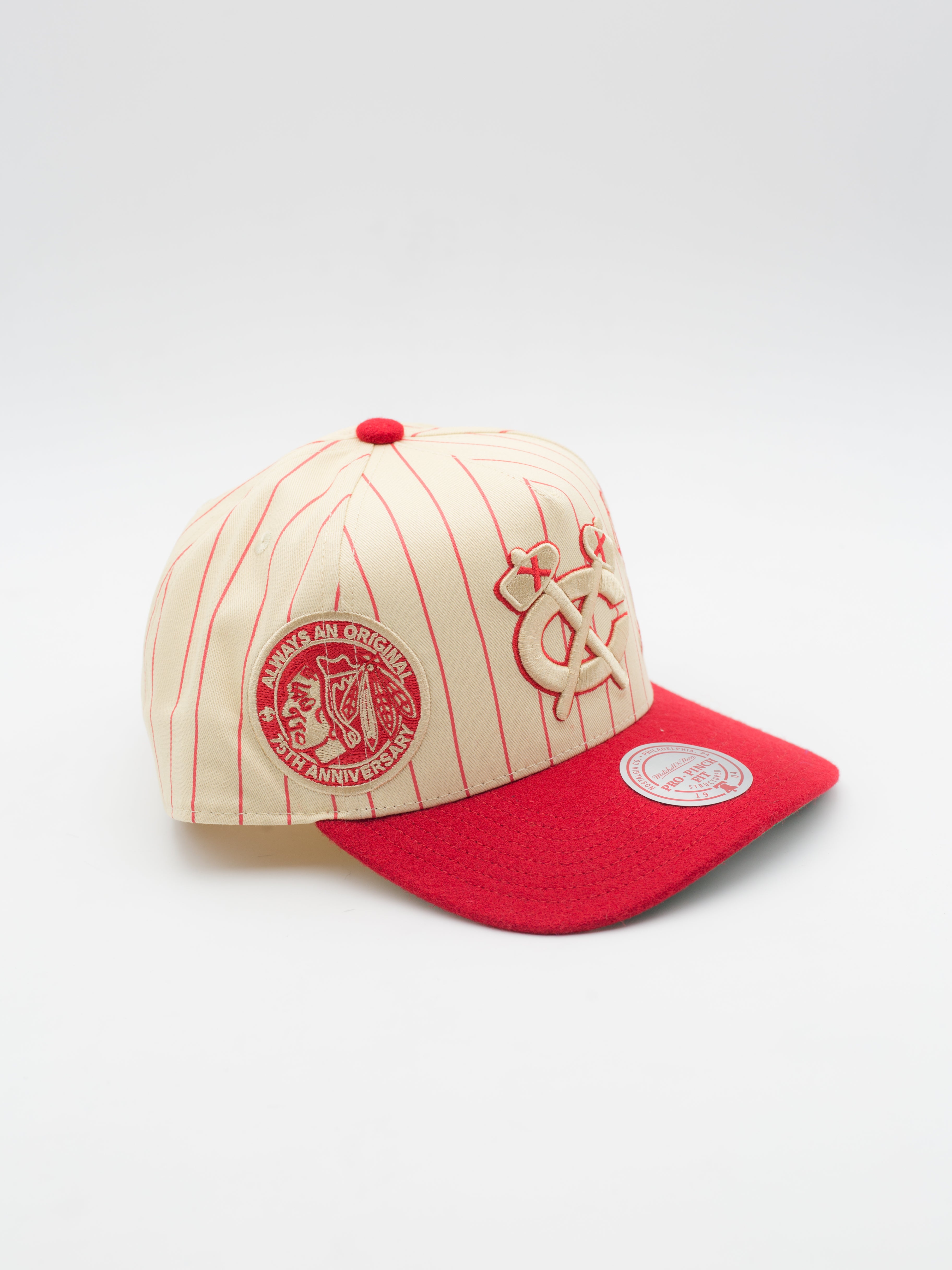 Pro Pinch Retro Roots Stripe Chicago Blackhawks Snapback