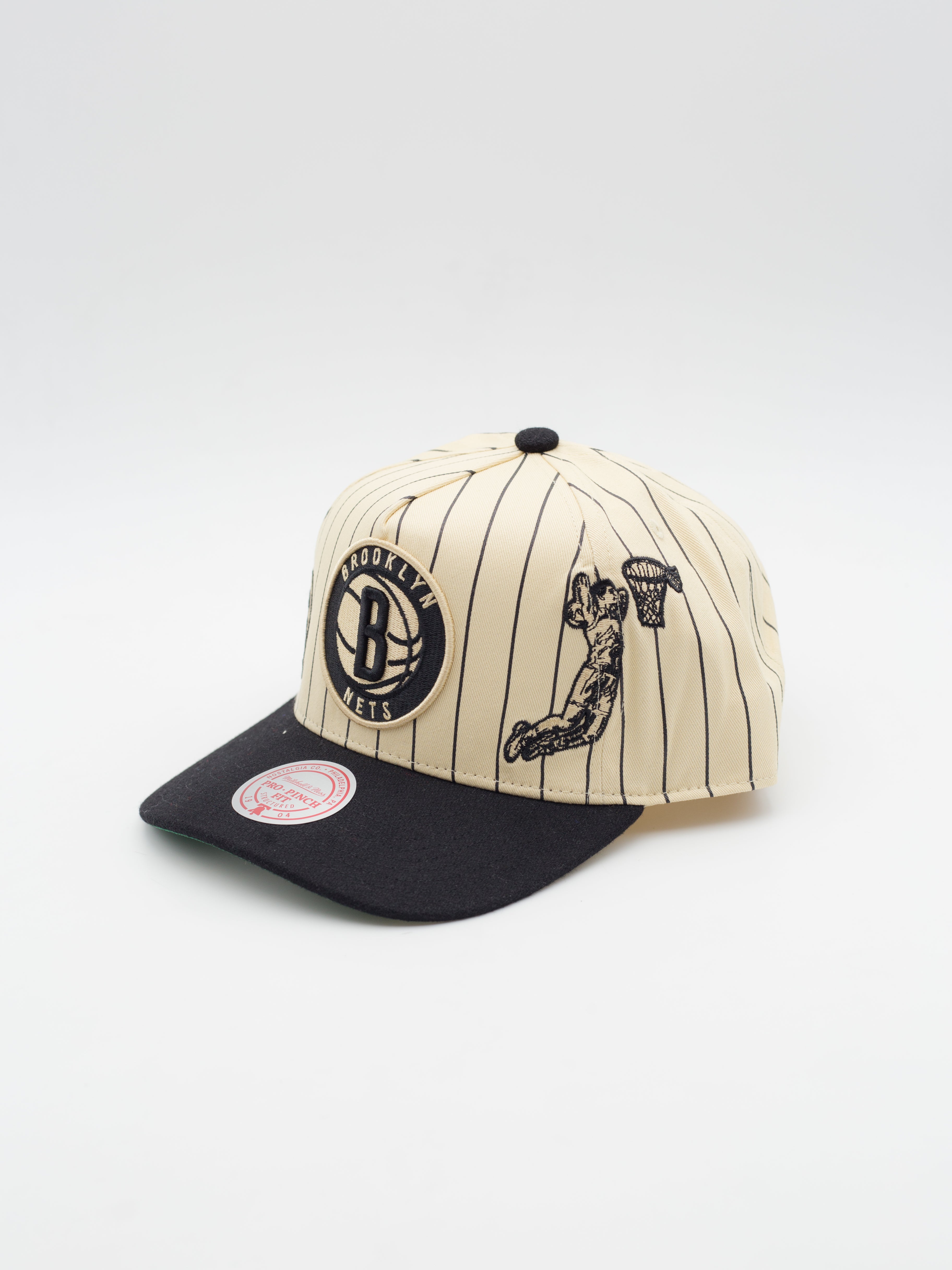 Pro Pinch Retro Roots Stripe Brooklyn Nets Snapback