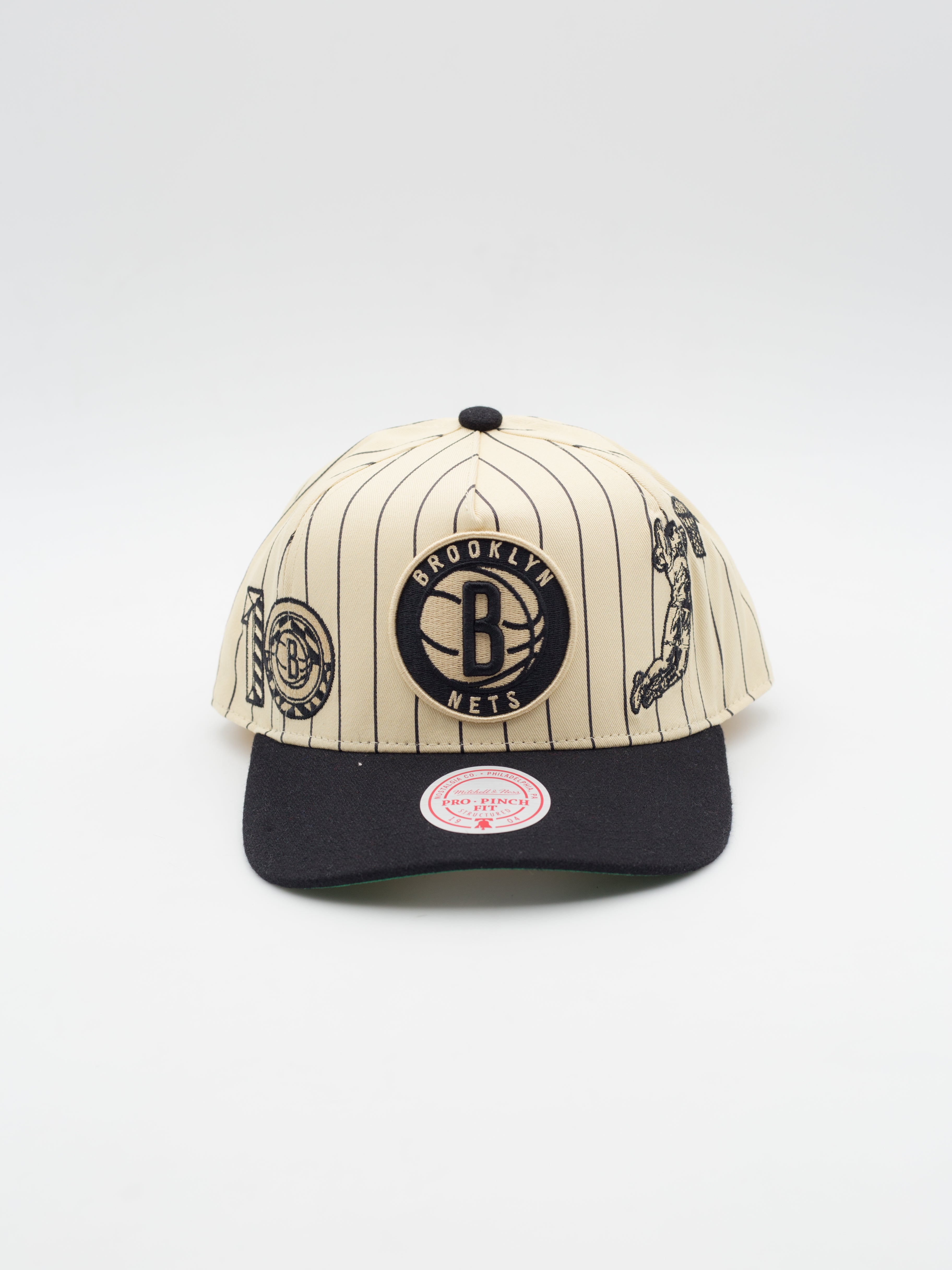 Pro Pinch Retro Roots Stripe Brooklyn Nets Snapback
