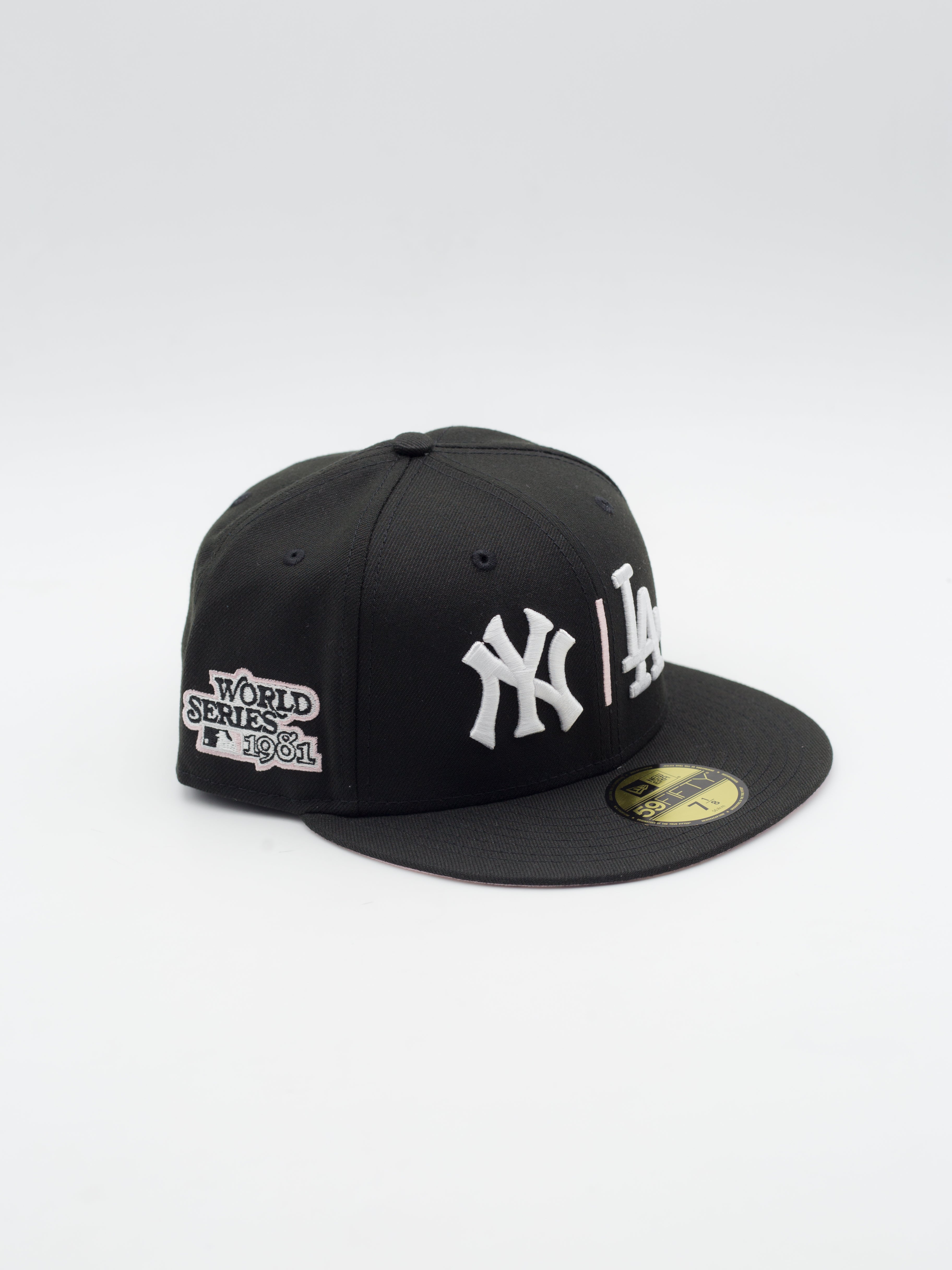 59FIFTY WS81 New York Yankees Vs. Los Angeles Dodgers Black/Pink