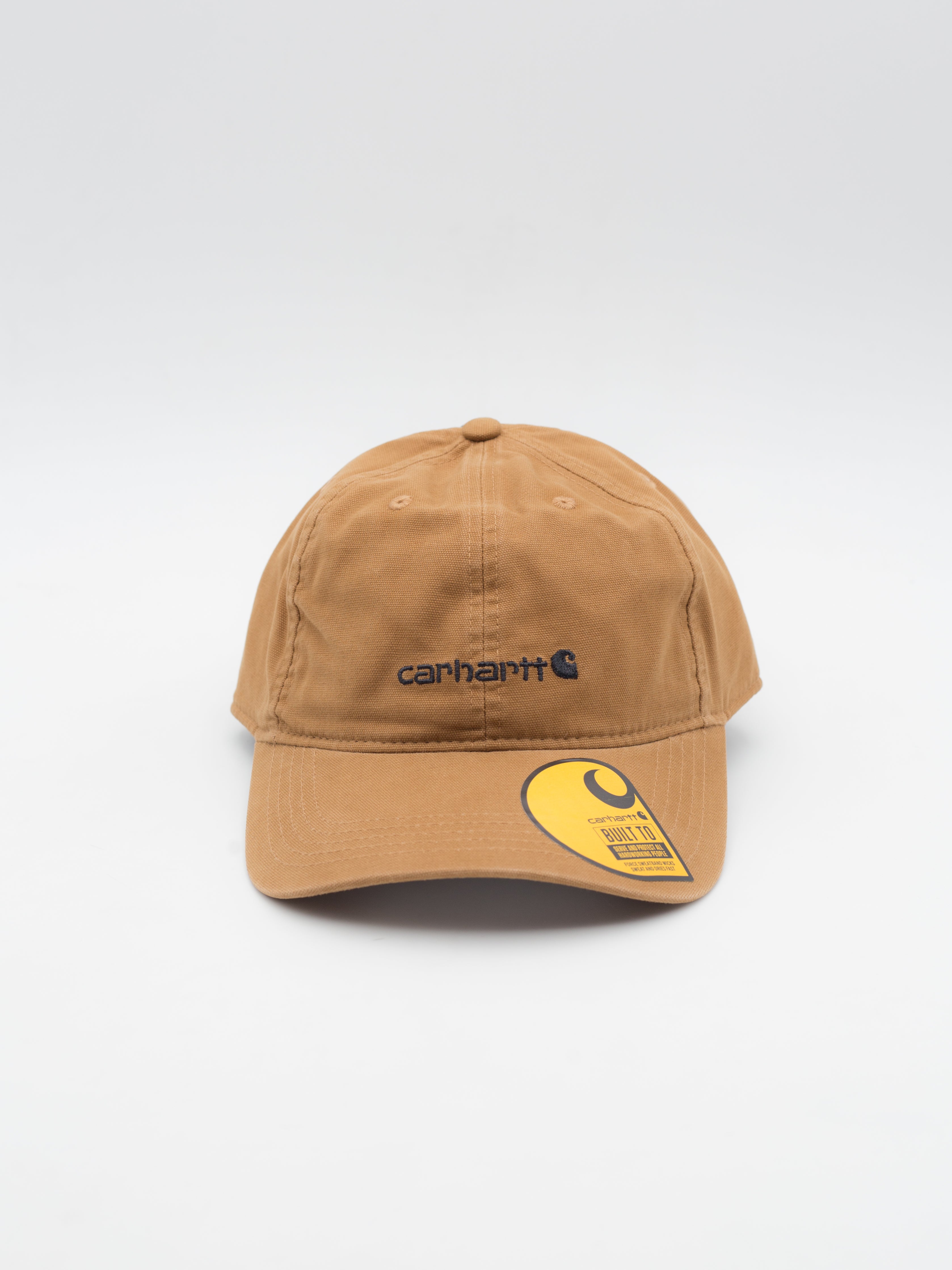 Womens Canvas Embroidered Dad Hat Brown