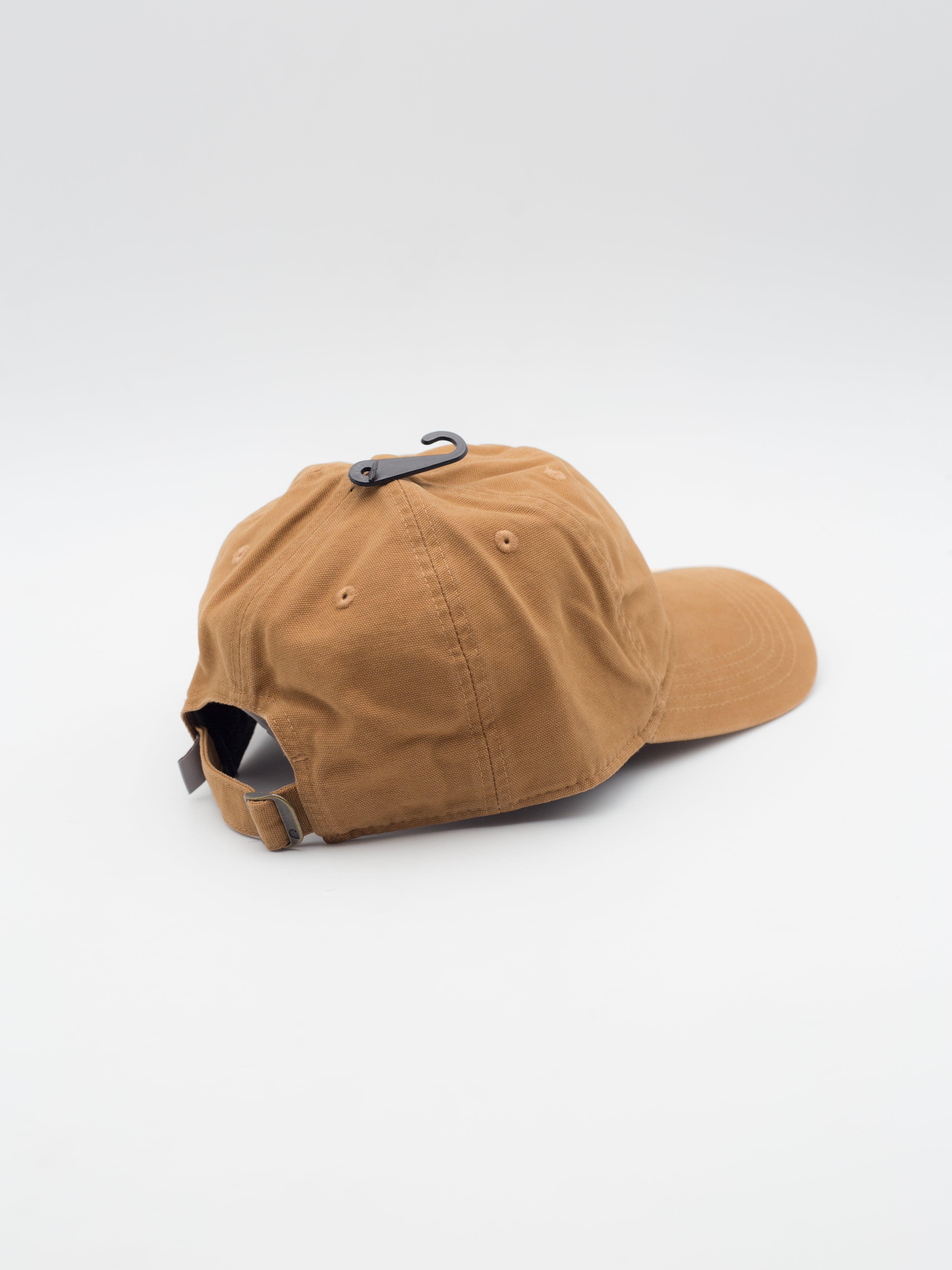 Womens Canvas Embroidered Dad Hat Brown