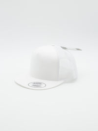 Classic Trucker Snapback White