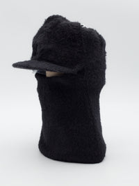 Faux Fur Balaclava Black