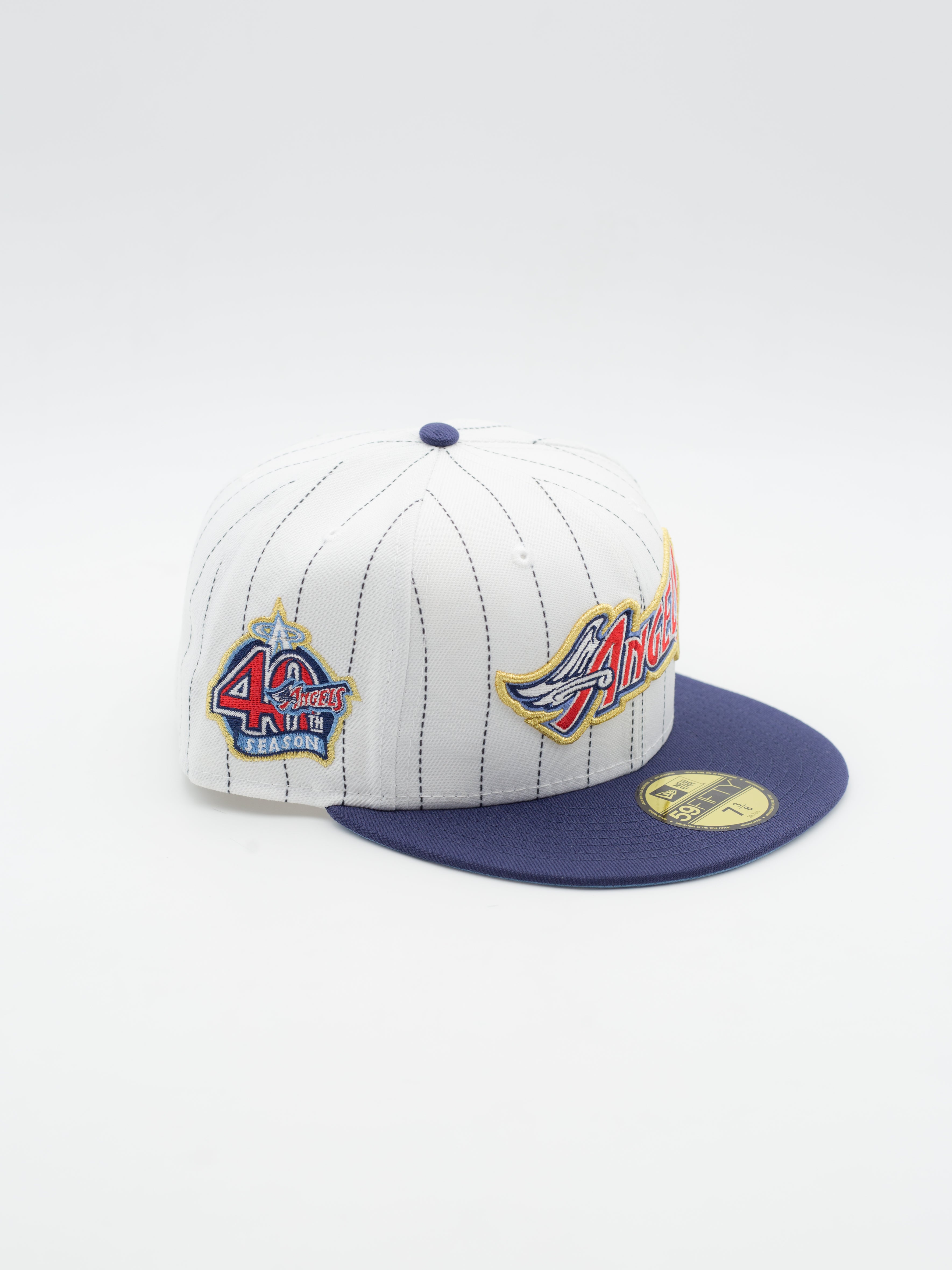 59FIFTY Pinstripe Anaheim Angels White/Blue