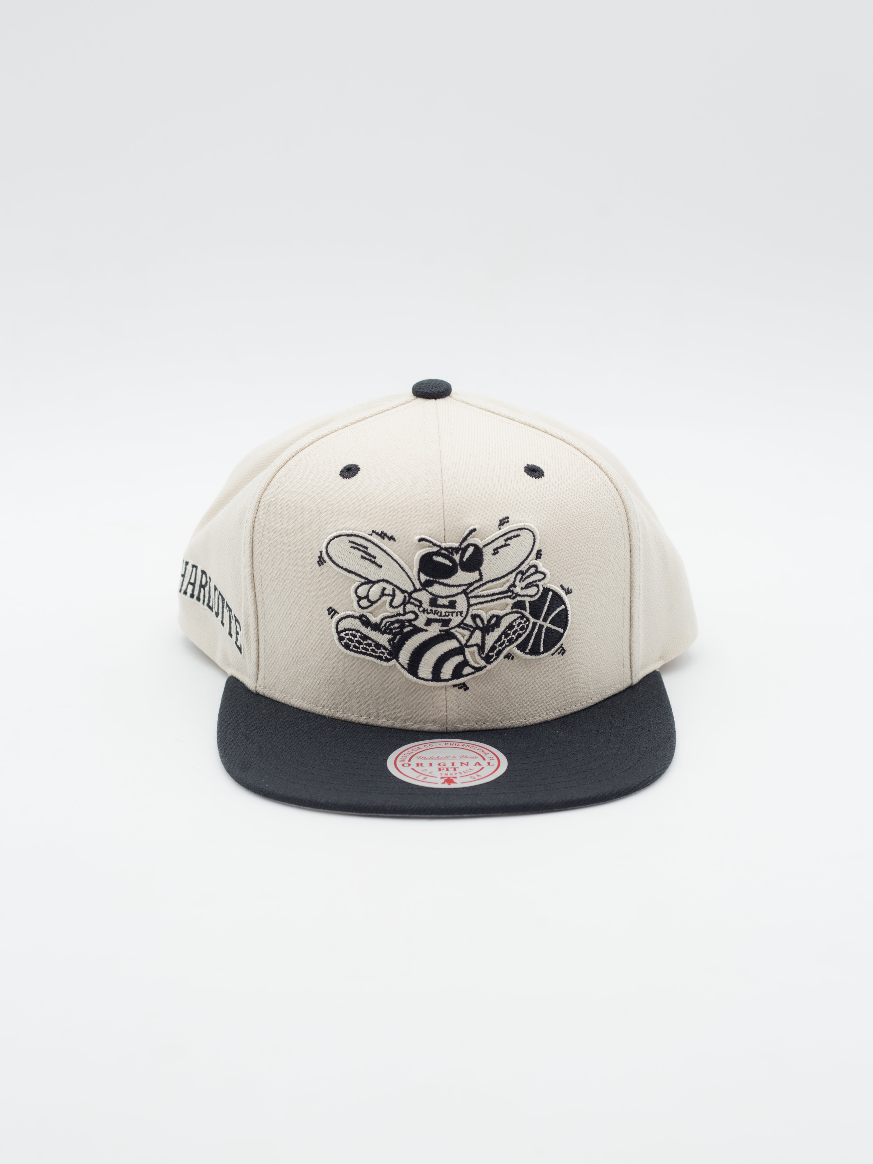 Evergreen Charlotte Hornets Snapback Cream/Black
