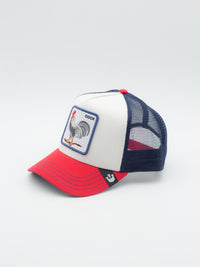 Team Rooster Trucker White/Blue/Red 