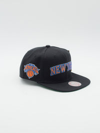 New York Knicks Triple Play Snapback Black