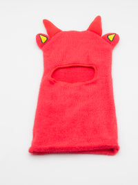 Lord Devil Mohair Balaclava Red