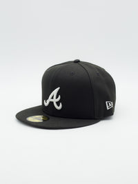 59FIFTY League Essential Atlanta Braves Black - La Tienda de las Gorras