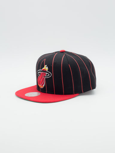 Miami Heats Stripes Snapback Black/Red - La Tienda de las Gorras