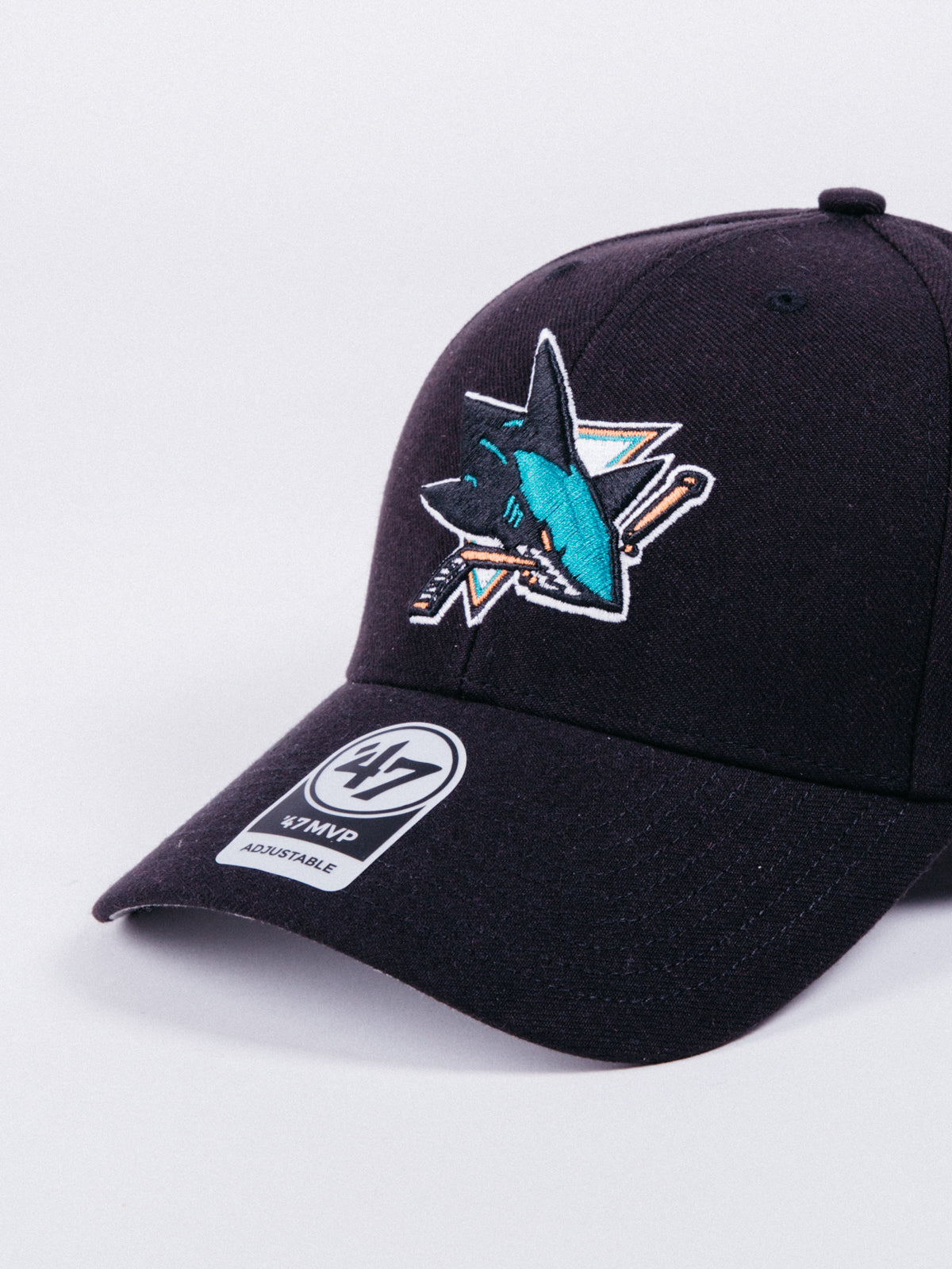 MVP San Jose Sharks Adjustable Hat Black - La Tienda de las Gorras