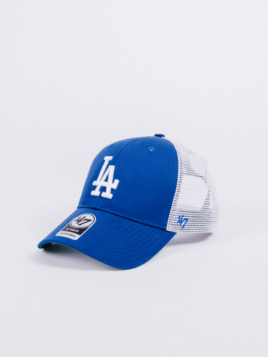gorra 47 brand branson mvp los angeles dodgers trucker royal blue white adjustable visera curva