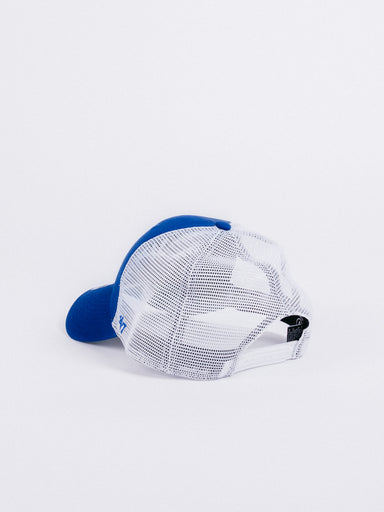 gorra 47 brand branson mvp los angeles dodgers trucker royal blue white adjustable visera curva