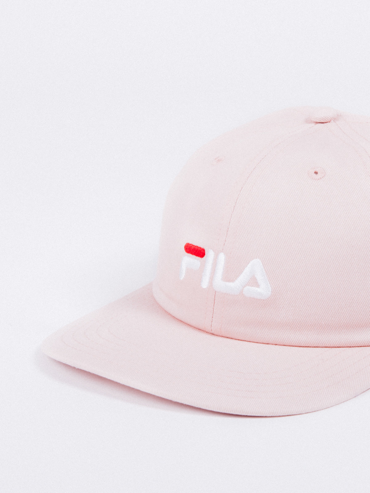 fila linear cap 6 panel peach whip pink visera curva ajustable