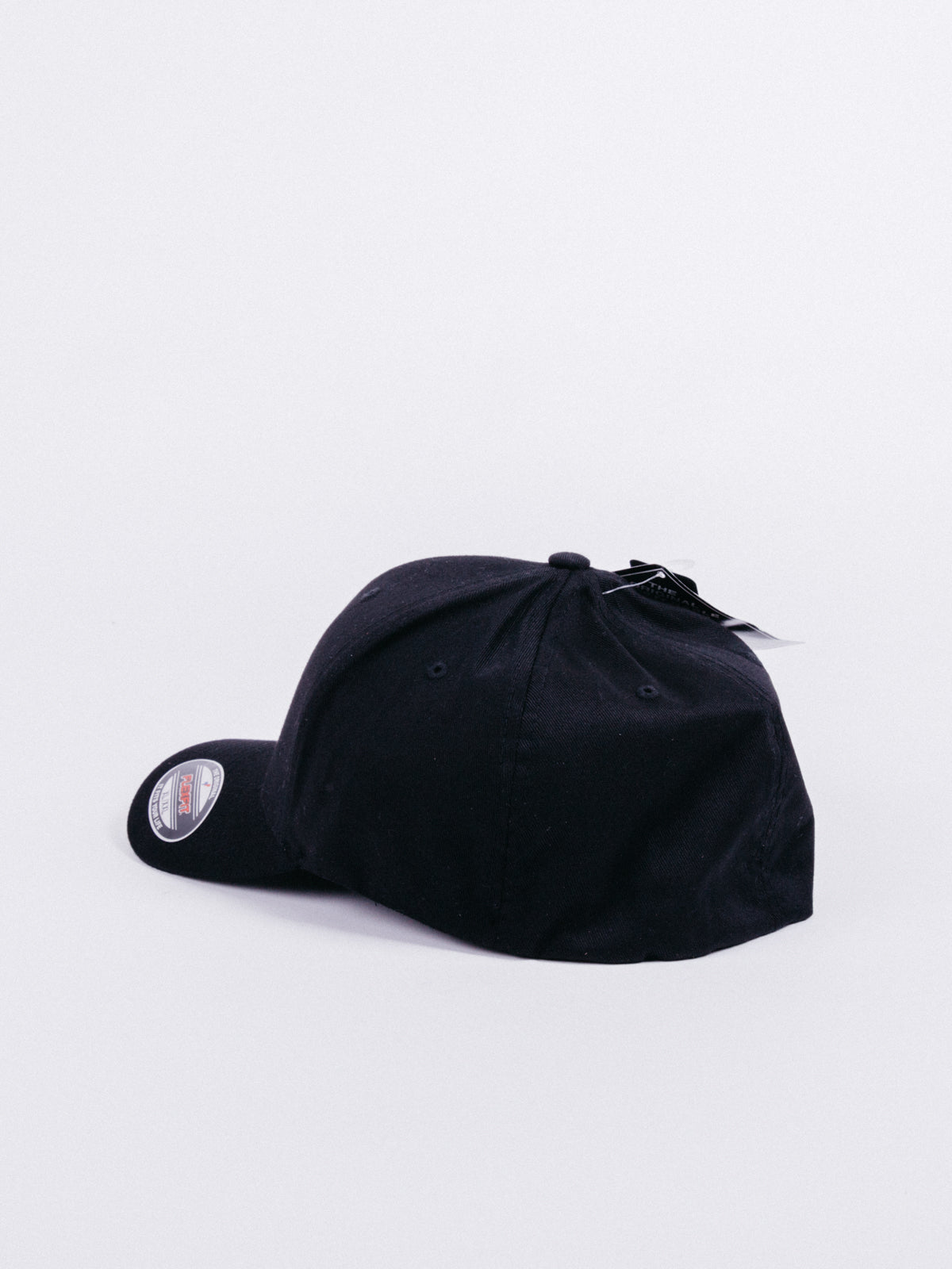 gorra basica flexfit wooly combed black negro cerrada