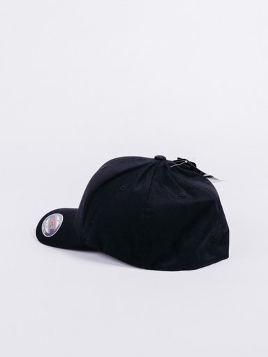 gorra basica flexfit wooly combed black negro cerrada