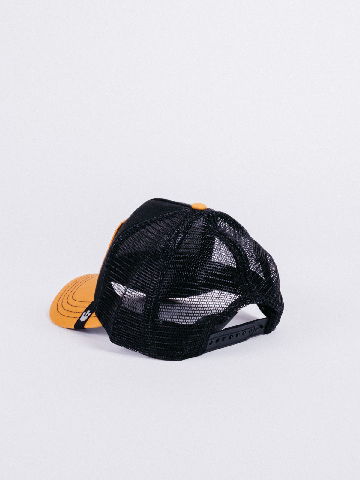 Goorin Bros Banana Shake Trucker Black/Yellow gorra visera curva rejilla camionero parche animal mono 