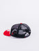 gorra new era team colour trucker adjustable chicago bulls name script red white black rejilla