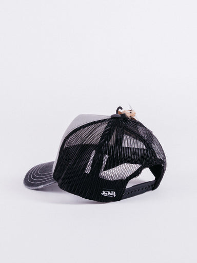 gorra Von Dutch Crew21b Trucker Grey/Black visera curva ajustable rejilla0