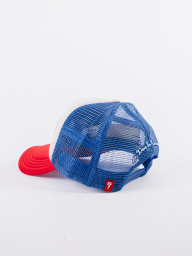 Bayland Blue - Red DEUS Trucker hat - La Tienda de las Gorras