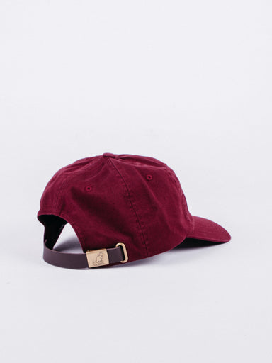 Washed Baseball Hat Burgundy - La Tienda de las Gorras
