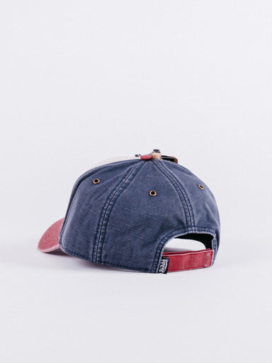 JACKBWR Dad Hat White/blue/red - La Tienda de las Gorras
