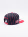 Miami Heats Stripes Snapback Black/Red - La Tienda de las Gorras